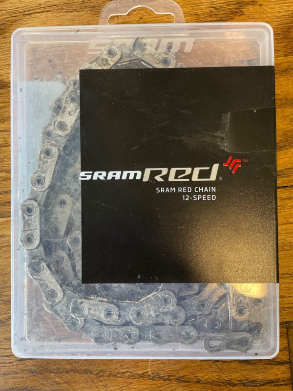 Sram Red Kette 12f. 114 Z. Flattop, gewachst mit Silca Secret Chain Blend