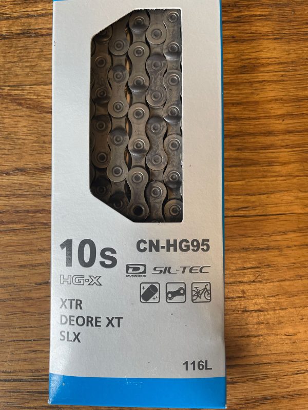 Shimano HG95 Kette, 10f. 116L, gewachst mit Silca Secret Chain Blend